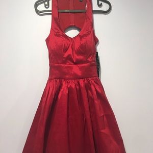 Red cocktail dress